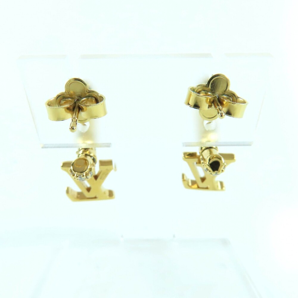 LOUIS VUITTON Gold Earrings - Picture 4 of 8